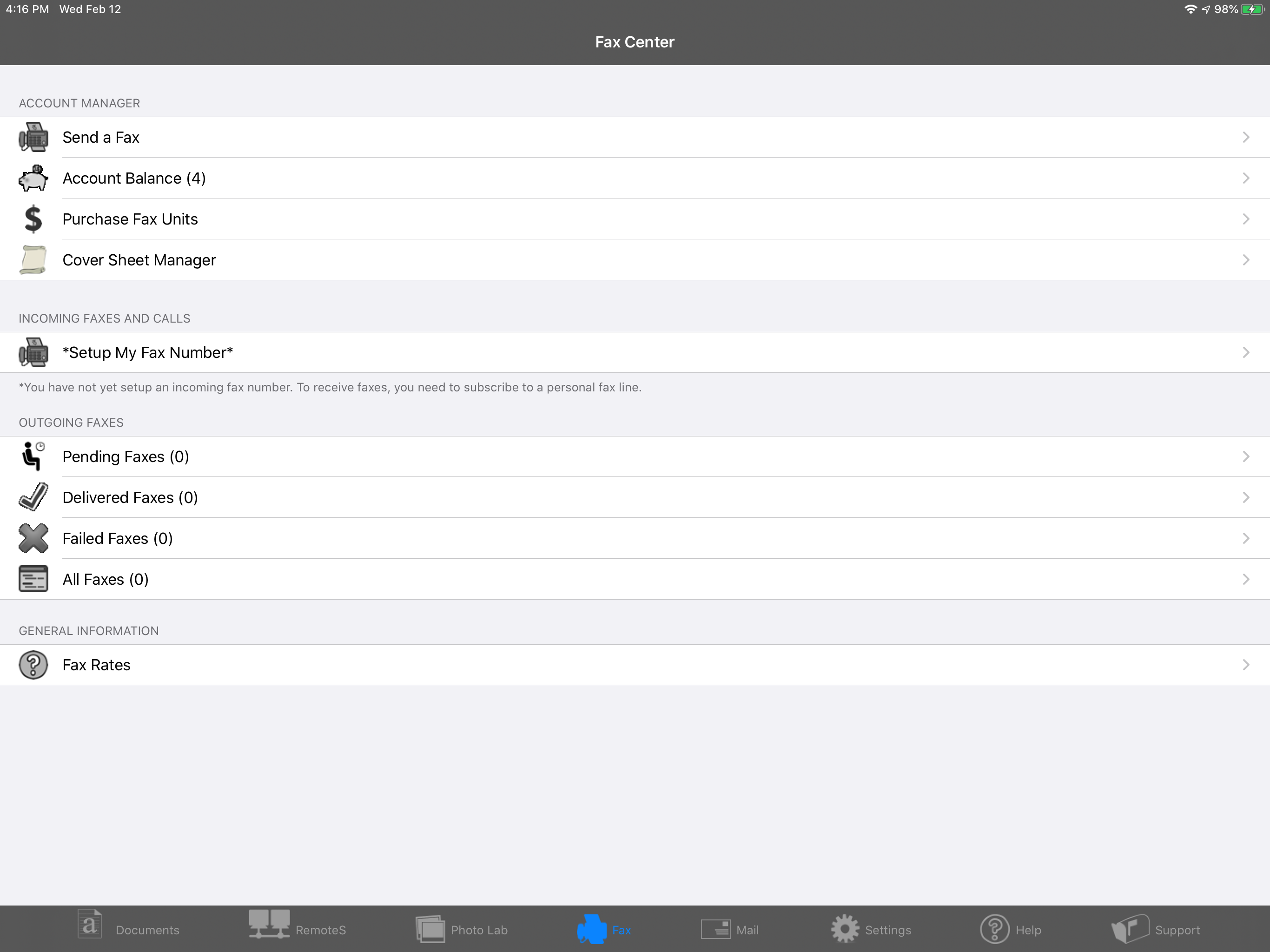 Fax Print & Share for iPad screenshot 3