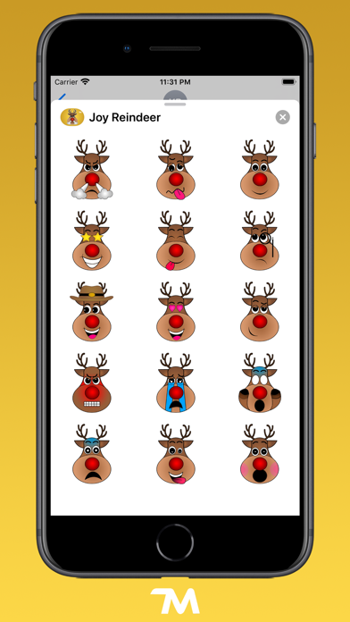Joy Reindeer Stickers screenshot 2