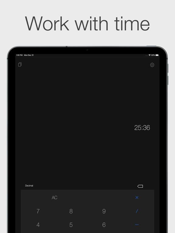 Screenshot #1 for Time Calculator Premium