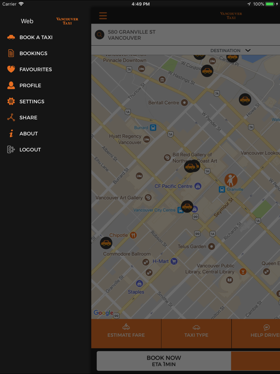 Screenshot #5 pour Vancouver Taxi Vancouver