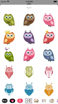 Owl Sticker Collection iphone bilder 1