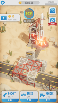 Idle Rocket Launch screenshot 1