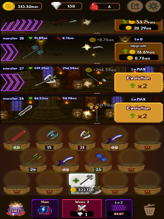 WeaponWar : Idle Merge Weapon iPad screenshot