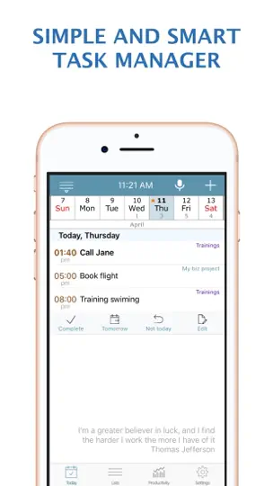 Calendar Reminders Time Notes iPhone Ekran Görüntüsü 1
