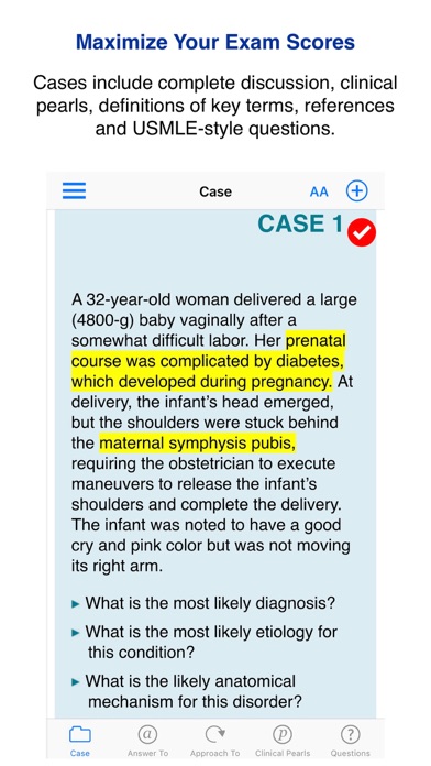 Case Files - USMLE Test Prep Screenshot