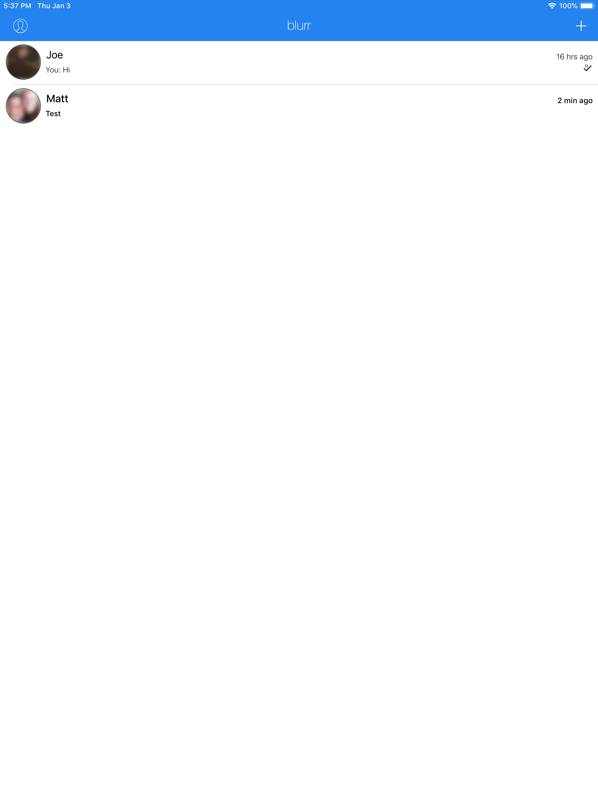 blurr messenger dating