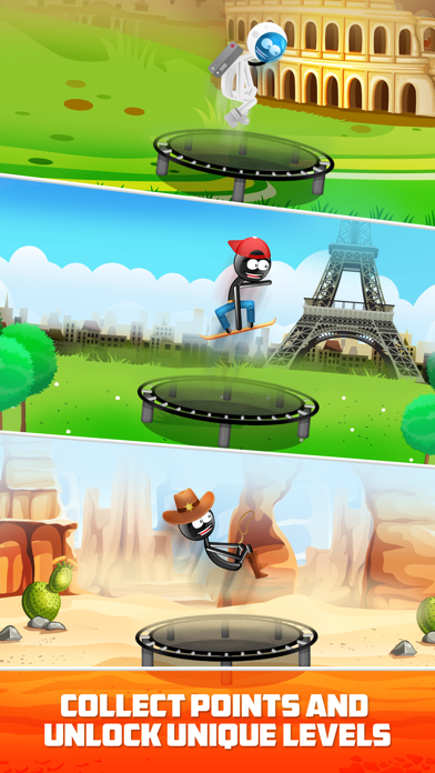 Stickman Trampoline FREE screenshot 5