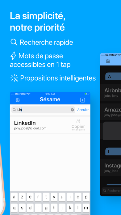 Screenshot #3 pour Sésame - Coffre mots de passe