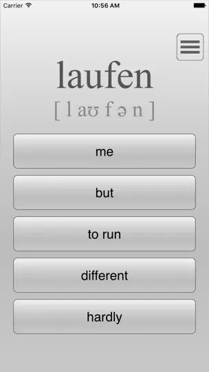Learn Top 300 German Words iPhone Screenshot 3