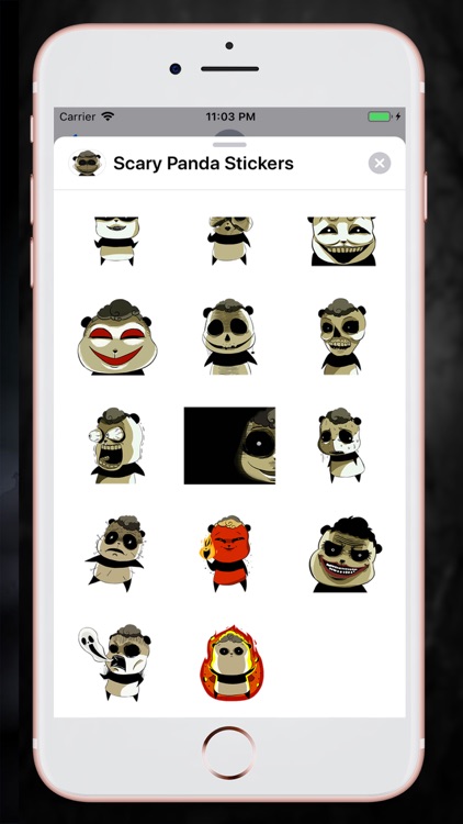 Scary Panda Stickers screenshot-3
