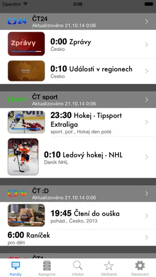 Скриншот Czech TV+ на iPhone 1