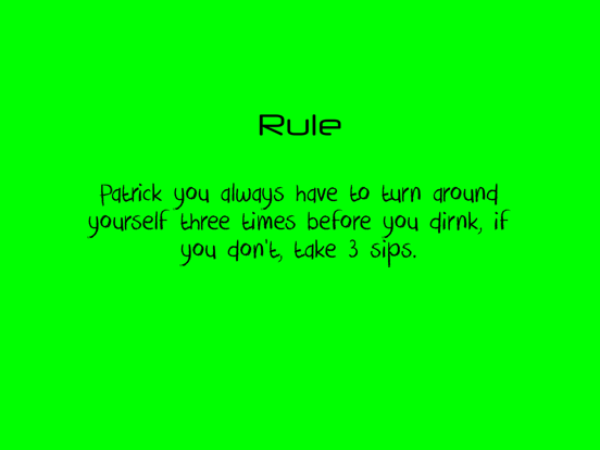 Thirsty: Drinking Game iPad screenshot 1 - Entertainment app