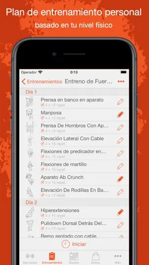 Captura de pantalla de Fitness Point: Gimnasio, Hogar en iPhone 2