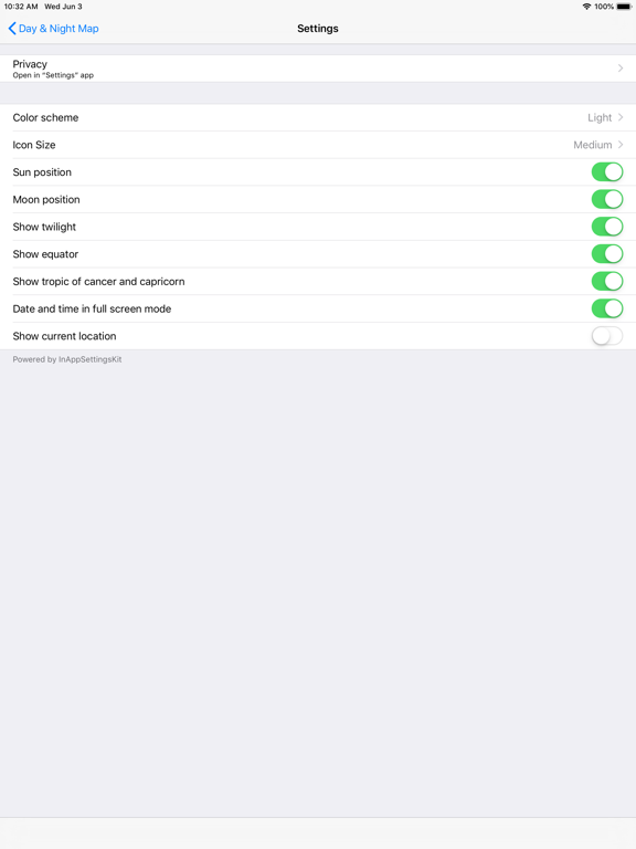 Day & Night Map iPad screenshot 8 - Weather app