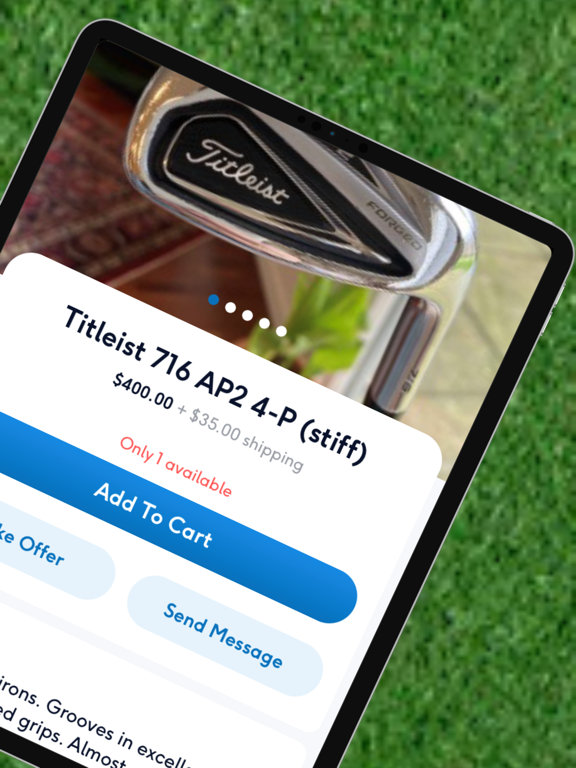 Golfing Exchange iPad screenshot 3 - Shopping app