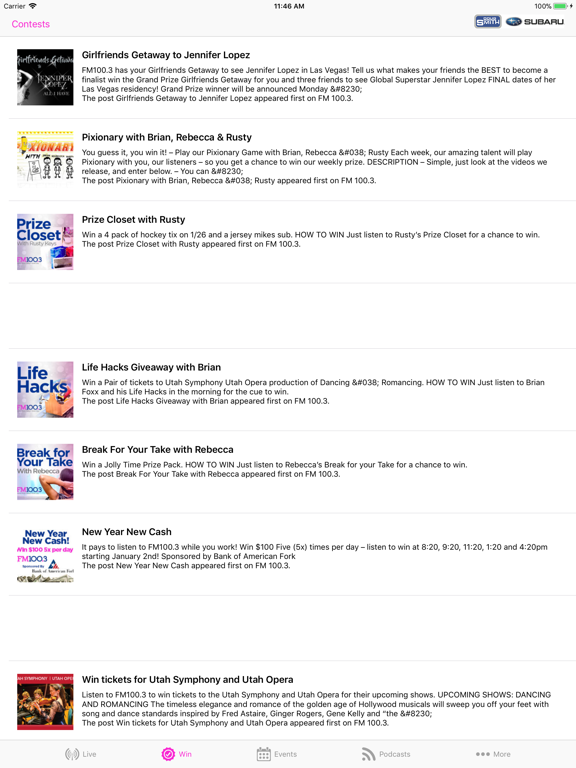 Screenshot #5 pour FM 100.3 KSFI Salt Lake City