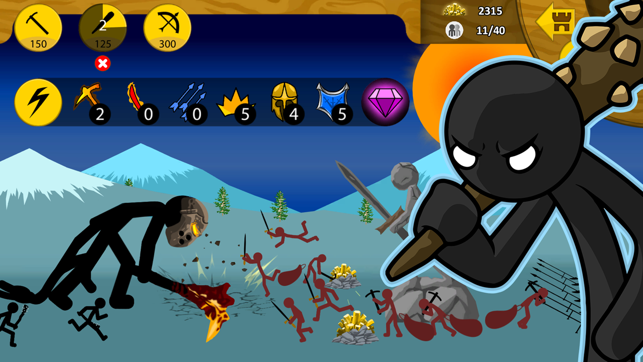 Stick War: Legacy iOS Mod IPA screenshot 5 - iOS game interface