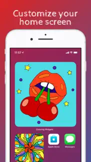 coloring widget iphone screenshot 3
