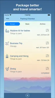 Travel Packing Checklists iphone bilder 0