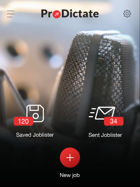 ProDictate Mobile 3 iPad screenshot 1 - Business app