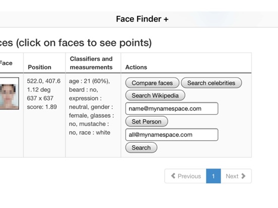 Face Finder + iPad app afbeelding 5
