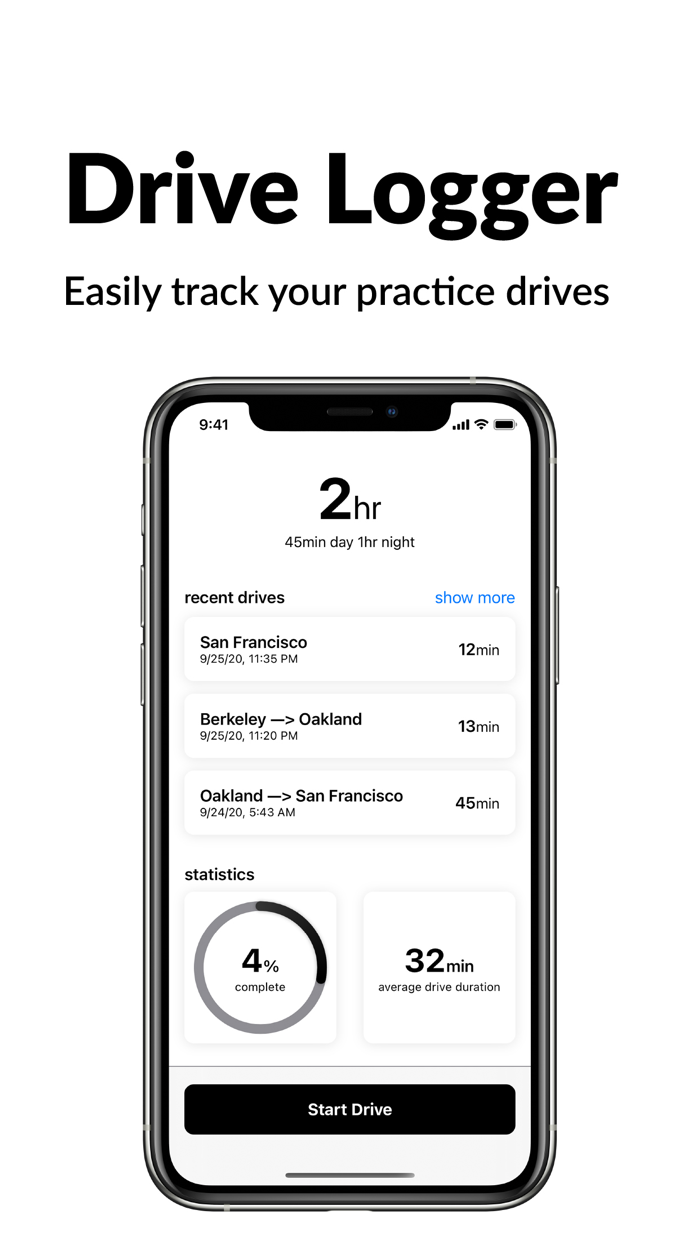 Drive Logger - student driver