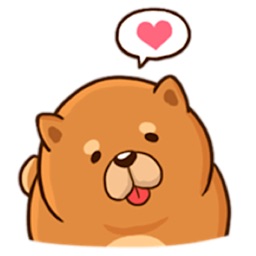 Cute Chow Chow Dog Sticker