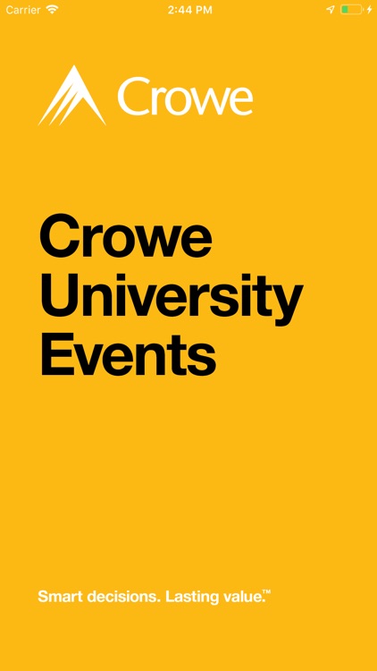 Crowe University Events