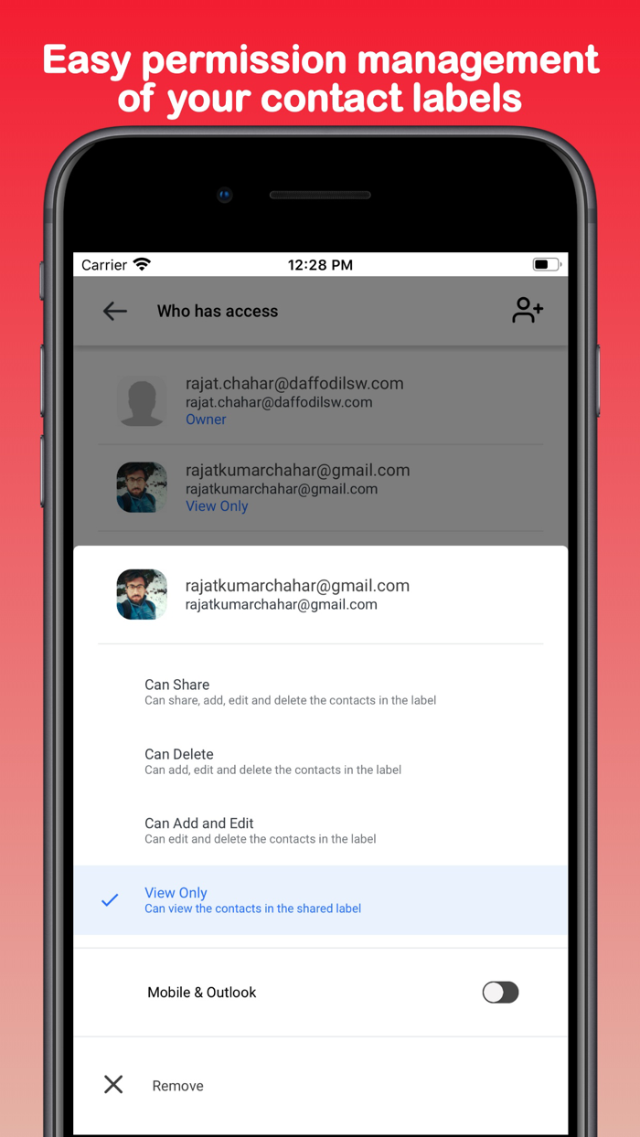Shared Contacts for Gmail®