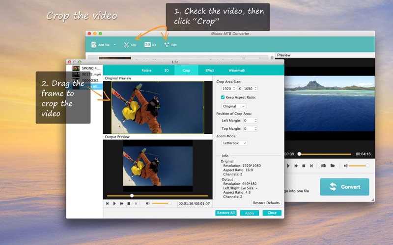 4Video MTS Converter - to MP4 screenshot