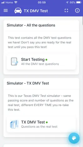 Game screenshot Texas DMV Test hack