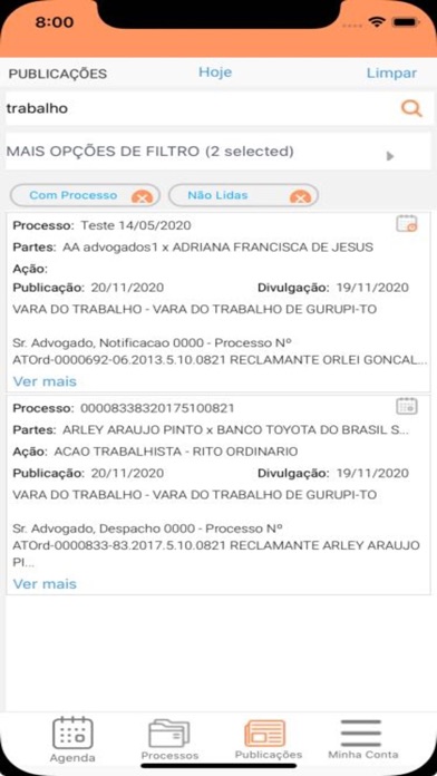 GOJUR Software Jurídico Screenshot