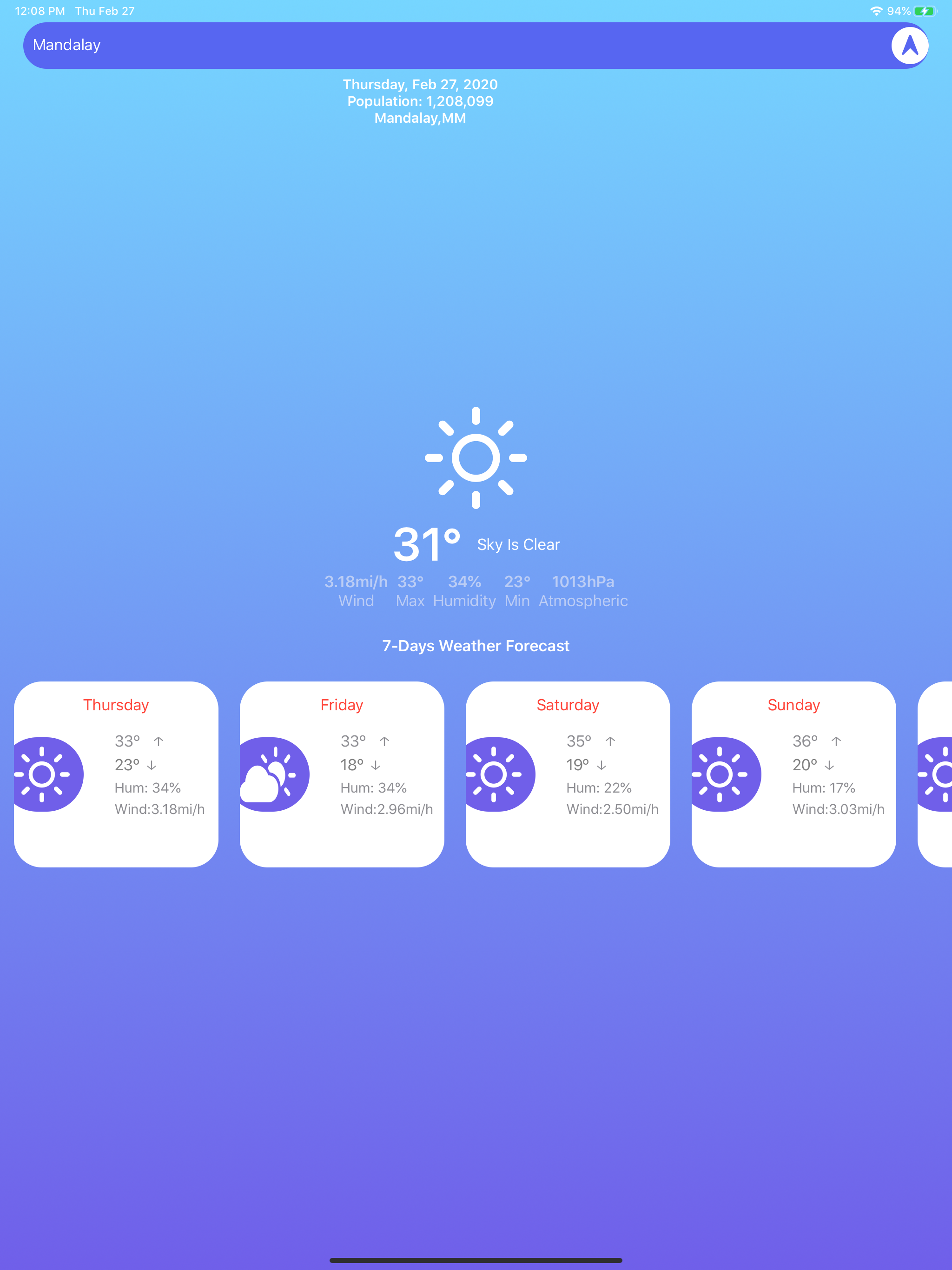 7DayWeather screenshot 6