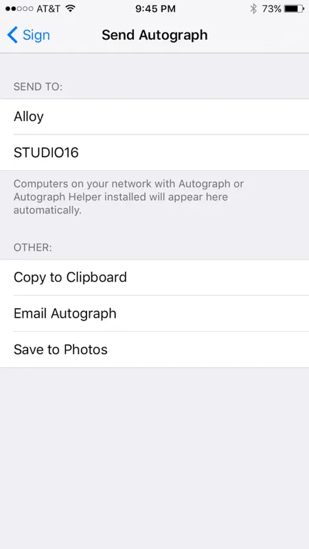 Autograph screenshot 2 of 5