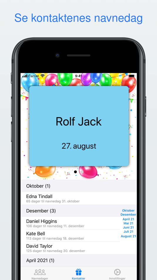 #2. Navnedag (iOS) Podle: Runar Ovesen Hjerpbakk
