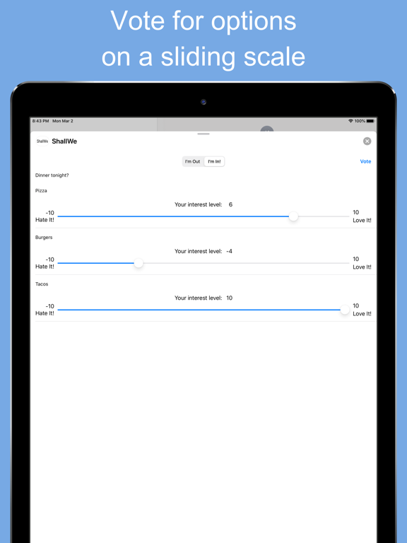 ShallWe Decider iPad screenshot 2 - Utilities app
