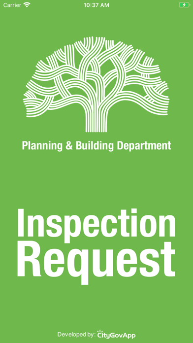 Oakland Inspection Request Screenshot