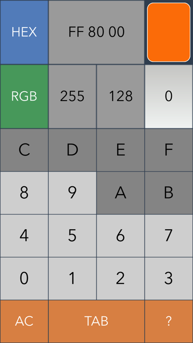 Developer Calc Hex Dec Oct Bin Screenshot