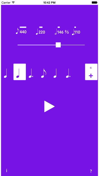 Asymetric Metronome iPhone screenshot 1 - Music app