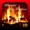 Beautiful Log Fireplaces for your Fire TV and tablets features ambient log fireplaces in full screen 1080