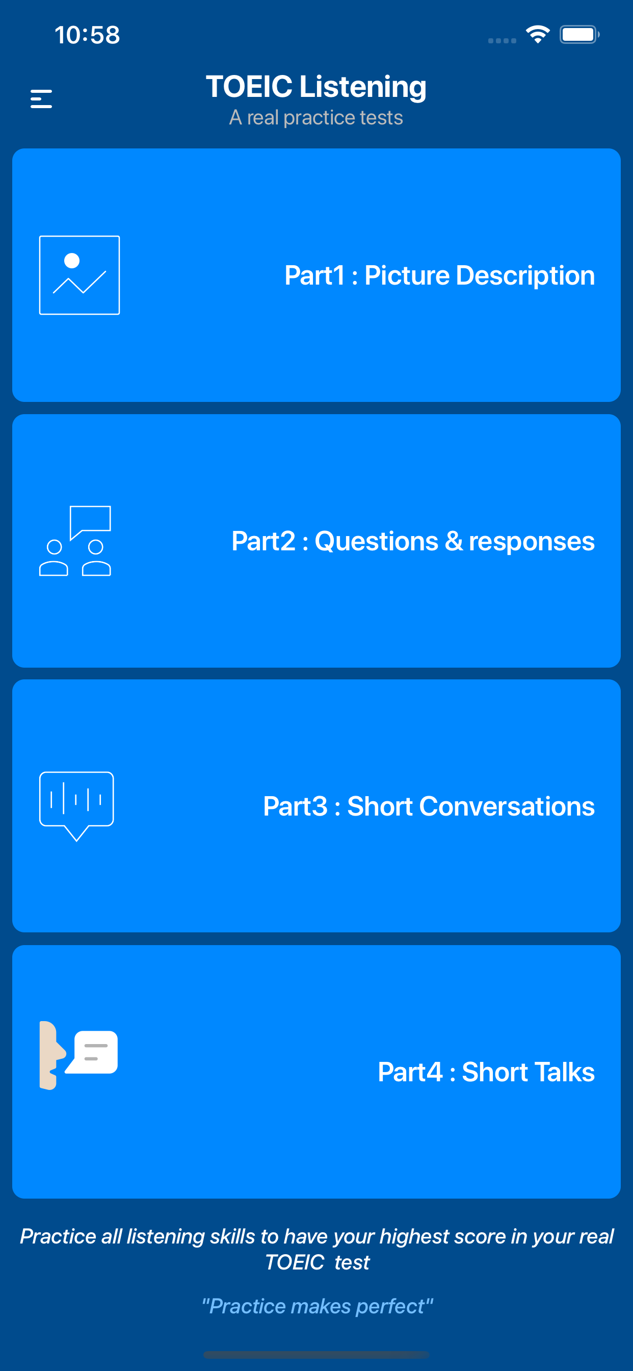 Listening for the TOEIC ® Test