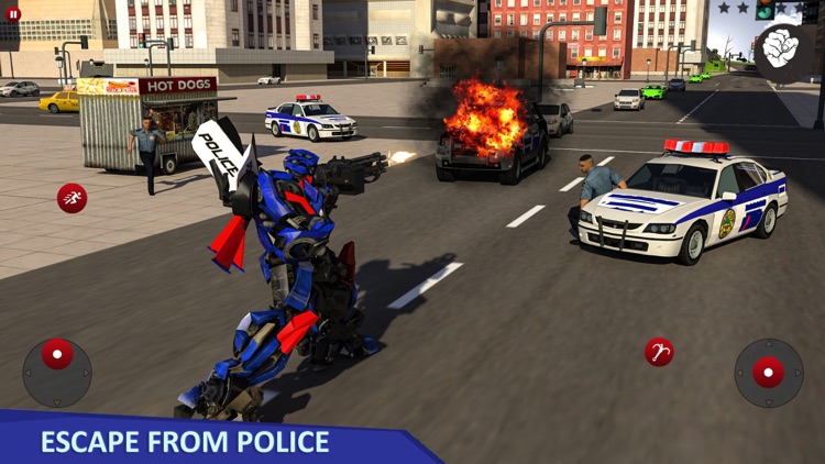 Police robot aircraft war screenshot-4