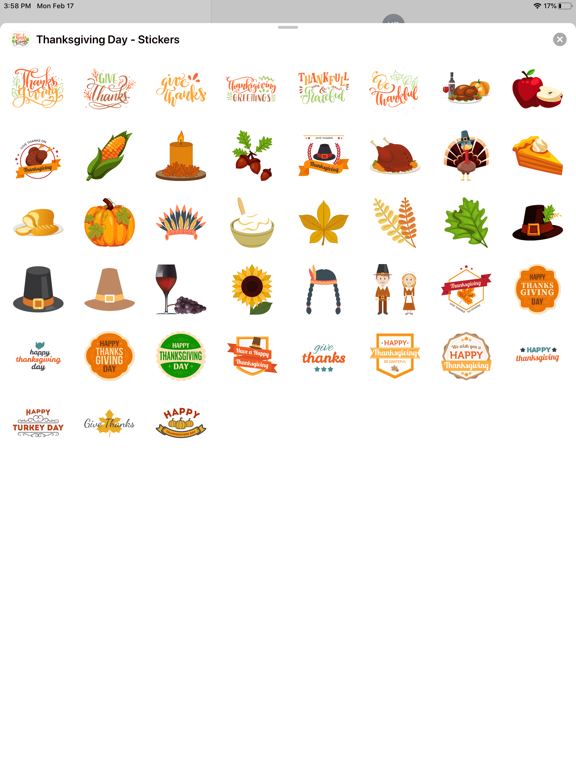Screenshot #6 pour Thanksgiving Day - Stickers