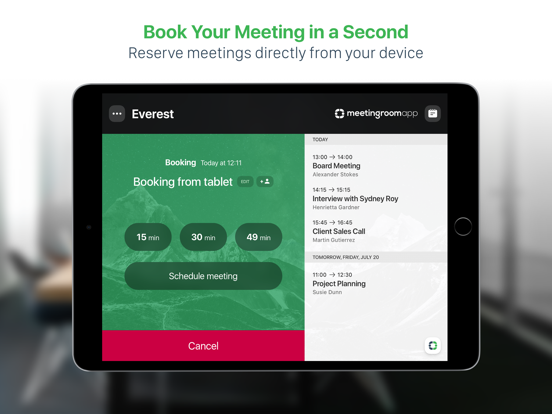MeetingRoomApp Booking System app screenshot 2