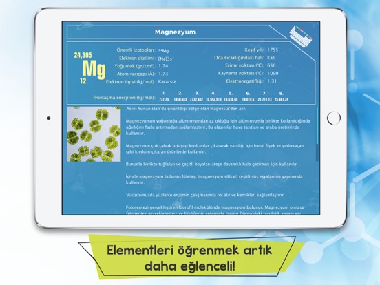Screenshot #5 pour Periyodik Tablo Bilim Genç