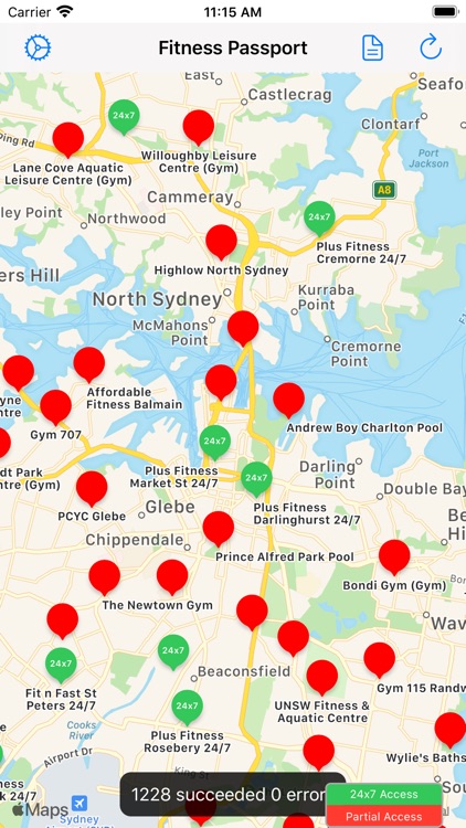 Fitness Passport Location