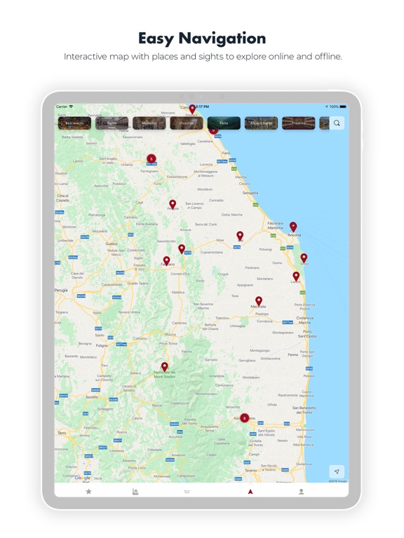 Marche Guide iPad screenshot 5 - Travel app