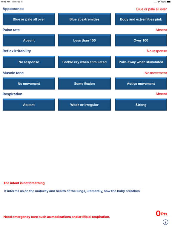 Screenshot #5 pour APGAR Test
