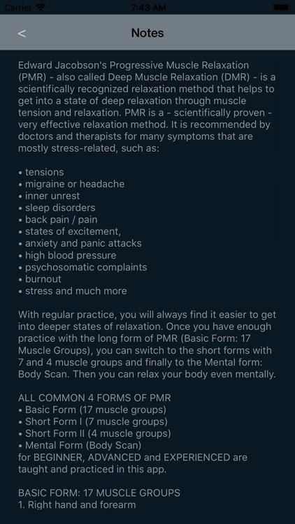 Progressive Muscle Relaxation. screenshot-6