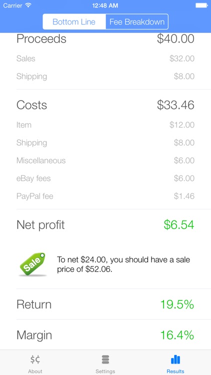 Salecalc for eBay Calculator screenshot-6